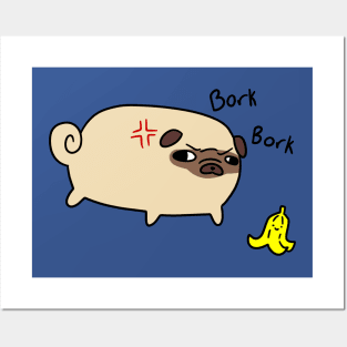 Bork Bork Pug Posters and Art